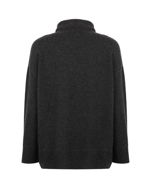 Aspesi Black Turtleneck Long-Sleeved Sweater