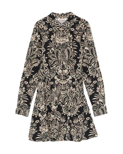 Ulla Johnson Multicolor Talia Long-Sleeved Mini Dress