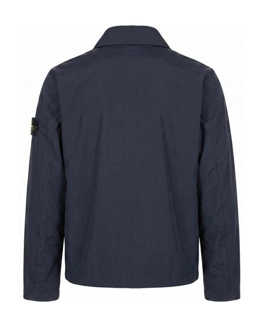 Stone Island Blue Long-Sleeve Jacket for men