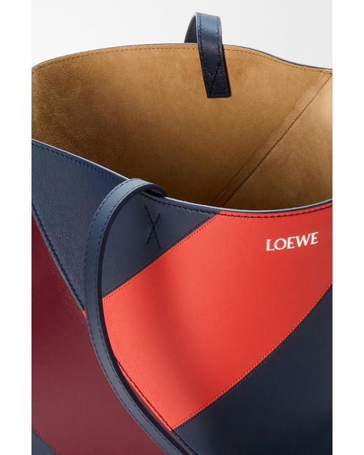 Loewe Red Medium Puzzle Fold Tote