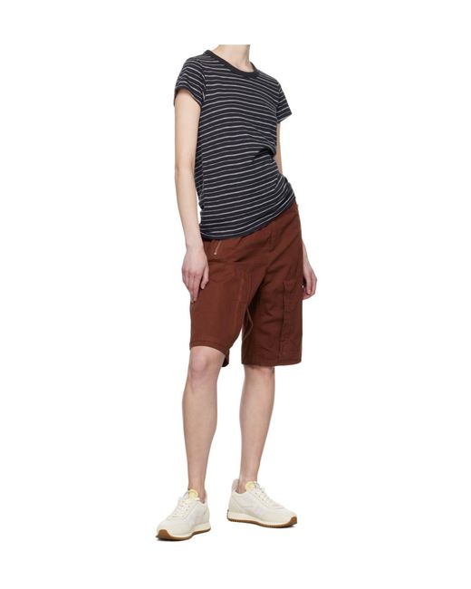 Rag & Bone Red Belt Loop Shorts for men