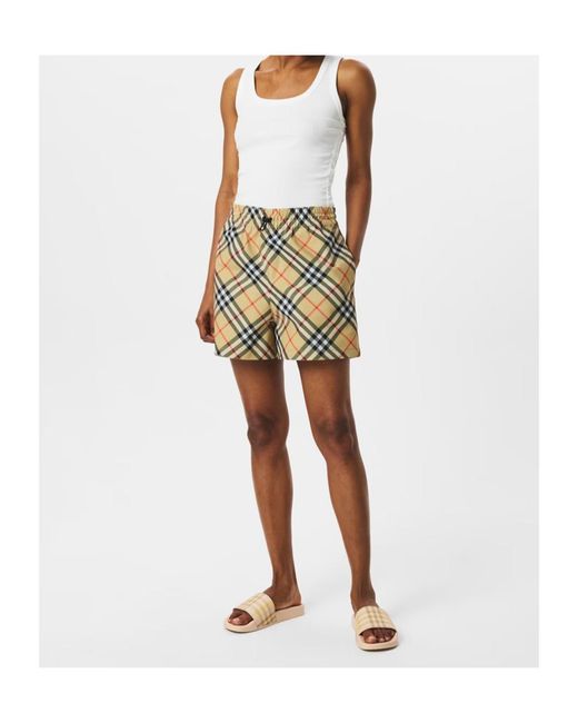 Burberry Natural Retro Plaid Slippers