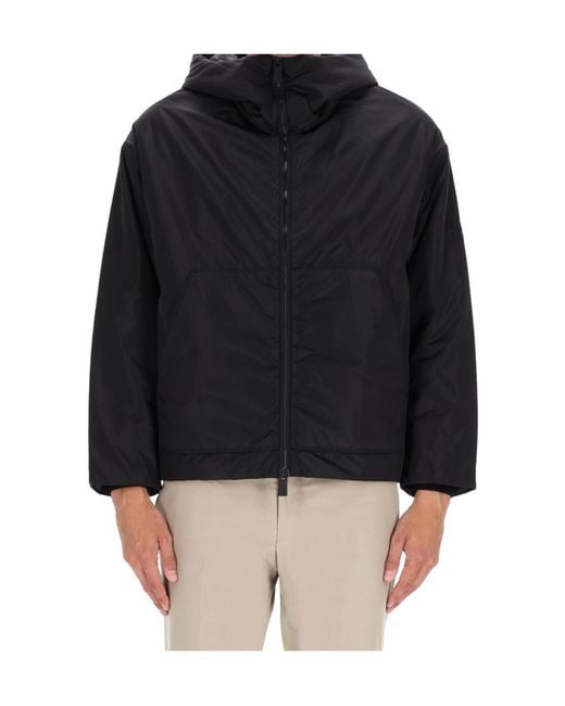 Premiata Black Hooded Zip-Up Jacket for men