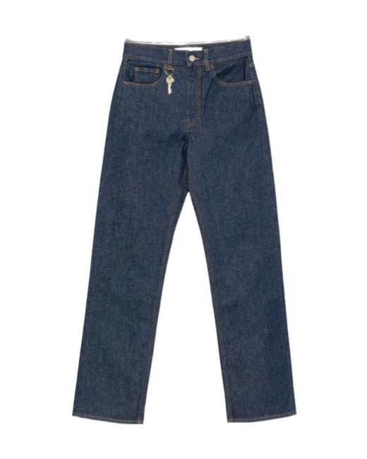 Carven Blue Belt-Loop Jeans