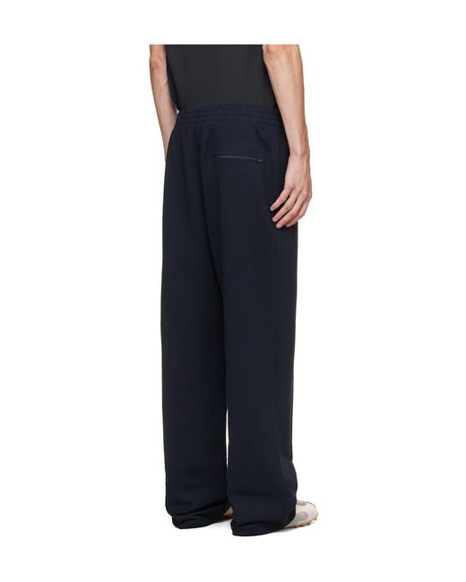 Helmut Lang Blue Elastic Waist Casual Pants for men