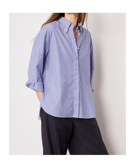 Officine Generale Purple Long-Sleeved Shirt