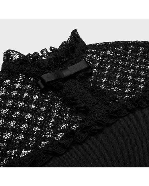 Céline Black Lace Mini Dress