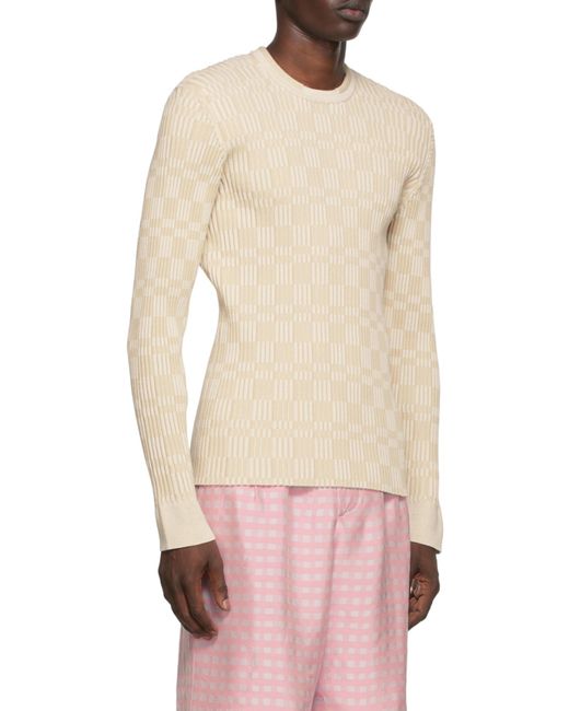 Jacquemus Natural Knitted Pullover for men