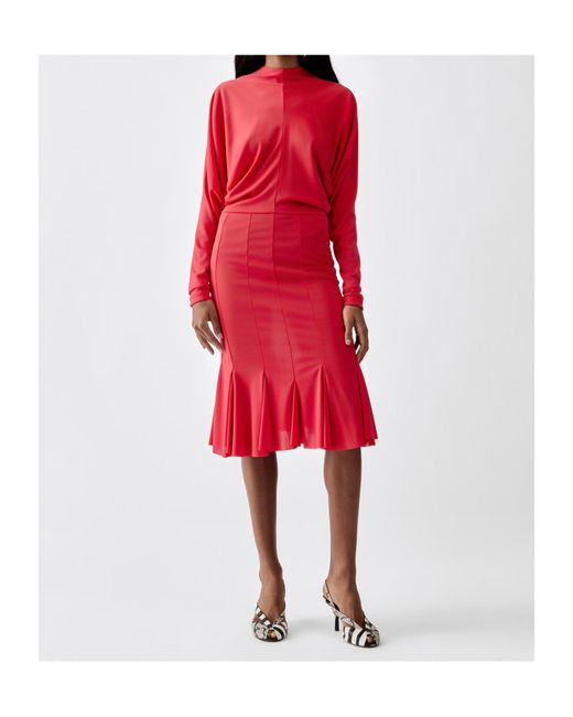 Jacquemus Red Long-Sleeved Dress