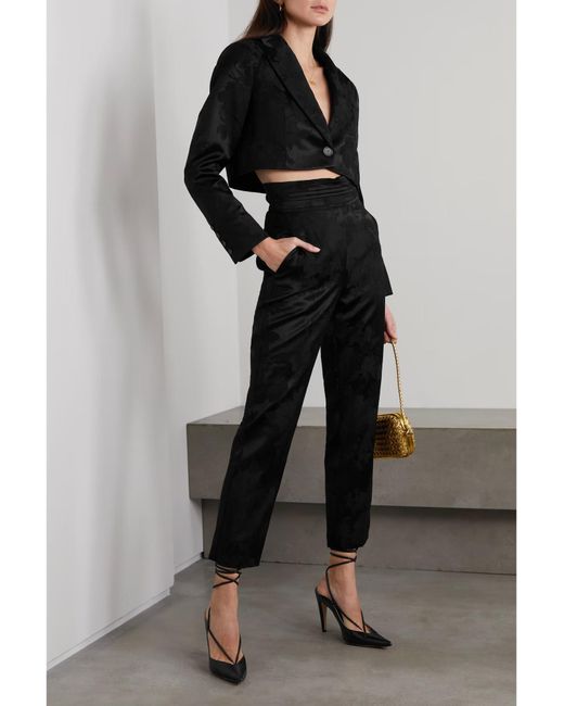 Erdem Black Genevieve Wool Blend Jacket