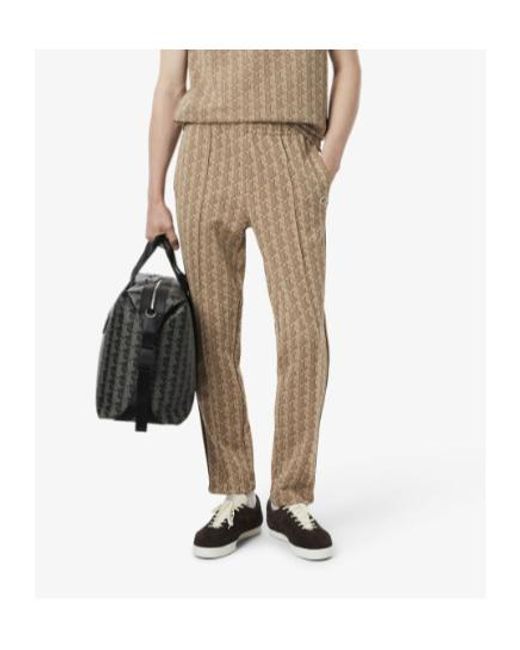 Lacoste Natural Paris Monogram Sweatpants for men