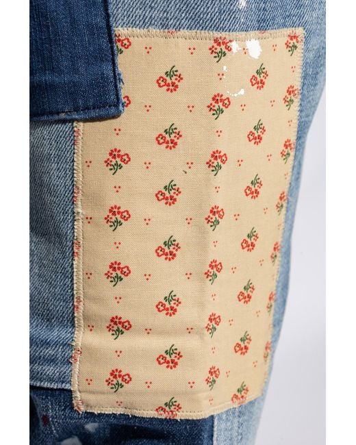 DSquared² Blue Medium Worn Out Booty Wash Bro Jeans for men