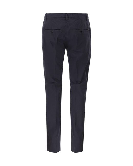 Dondup Blue Spiritissimo Stretch Chino Pants for men