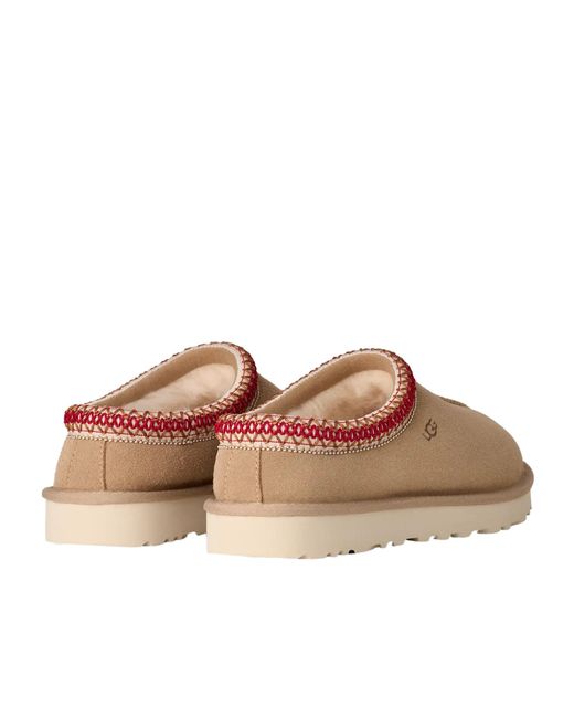 Ugg Brown Tasman Ii Logo Debossed Slippers