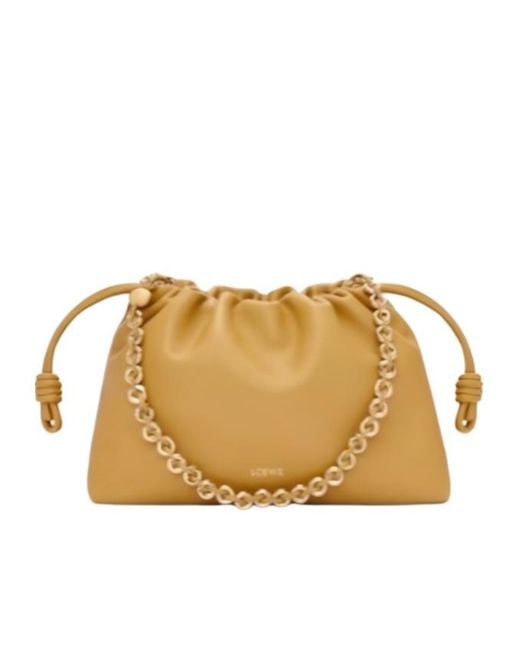 Loewe Women's Natural Medium Flamenco Purse Shoulder Bag