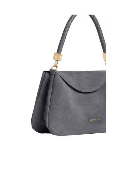 Coccinelle Gray Tiggy Small Shoulder Bag
