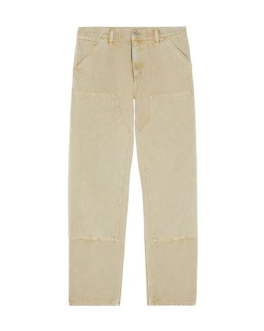 Carhartt Natural Double Knee Canvas Work Pants for men