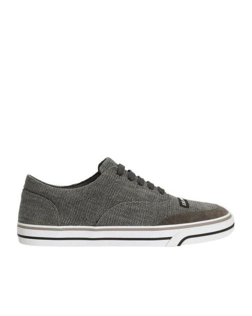 Dolce & Gabbana Brown Logo Patch Low-Top Sneakers for men