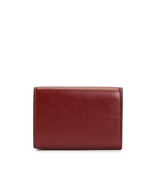 Marni Red Logo-Embossed Envelope Foldover Wallet for men