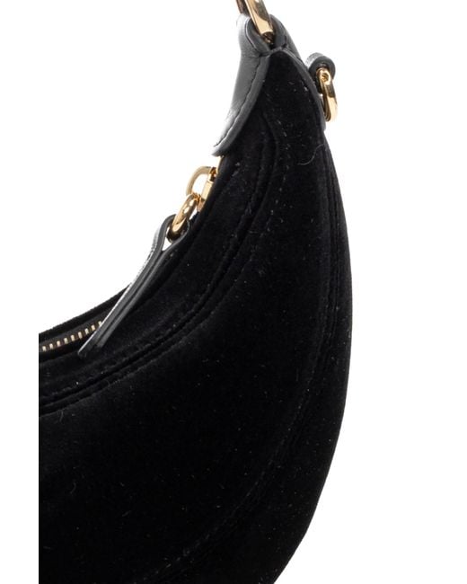 Chloé Black Chloé Horse Small Velvet Tote Bag