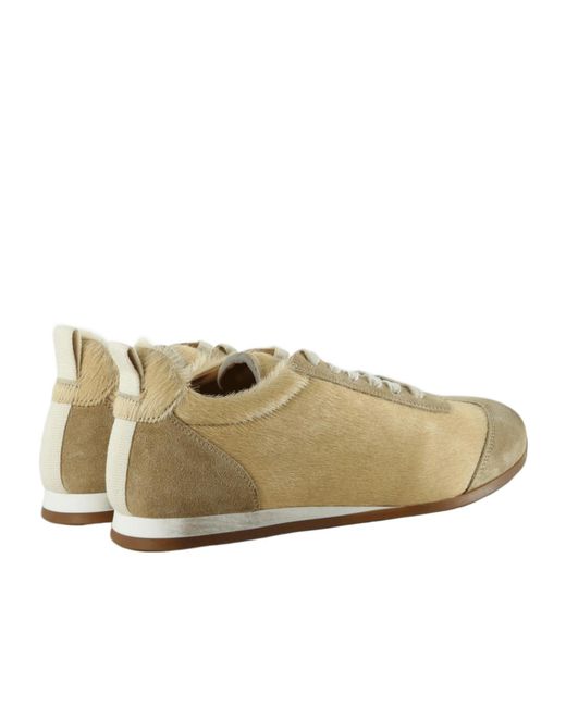 Uma Wang Natural Lace-Up Sneakers