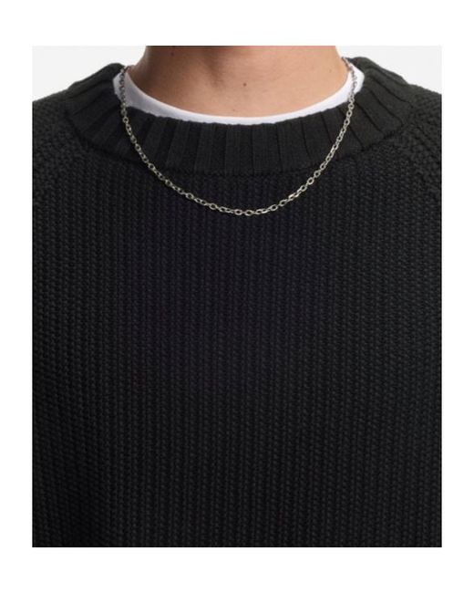 Boss Black Rib-Knit Sweater for men