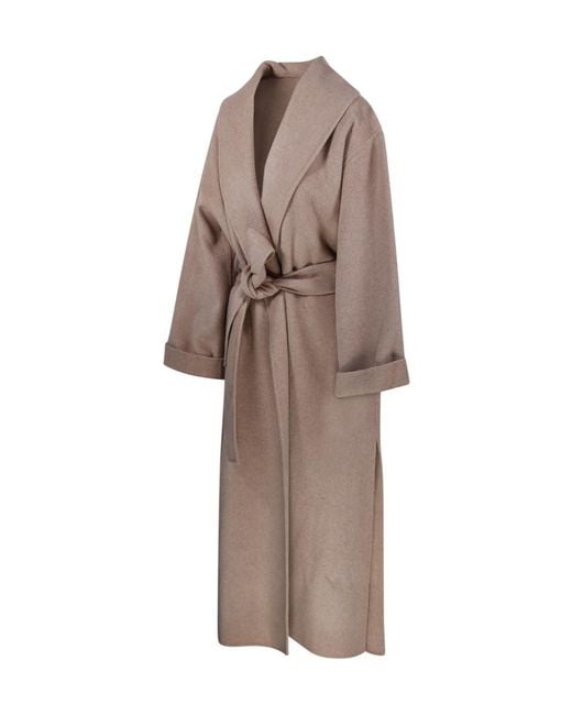 By Malene Birger Brown Long-Sleeved Coat