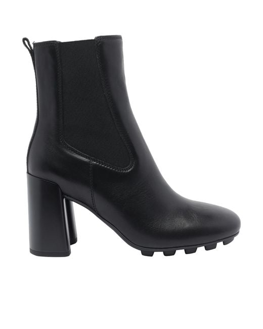 Hogan Black Pump Booties