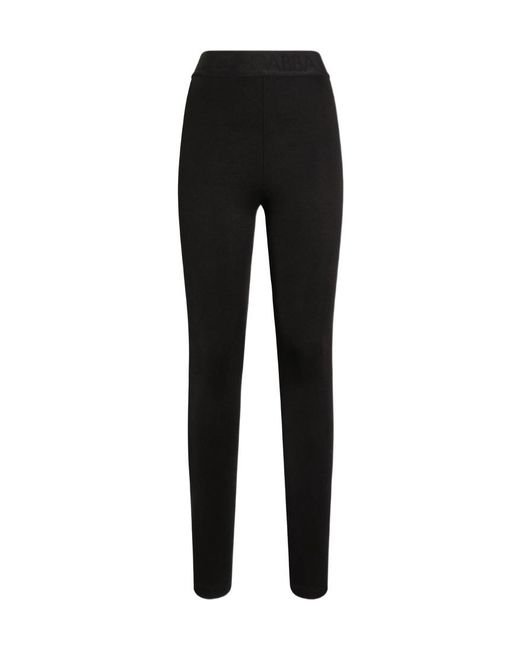 Dolce & Gabbana Black Elastic Waist Leggings