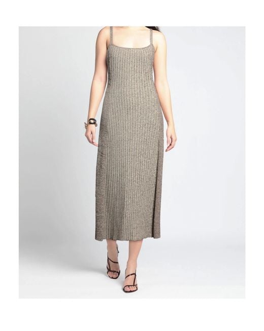 Ganni Gray Maxi Dress
