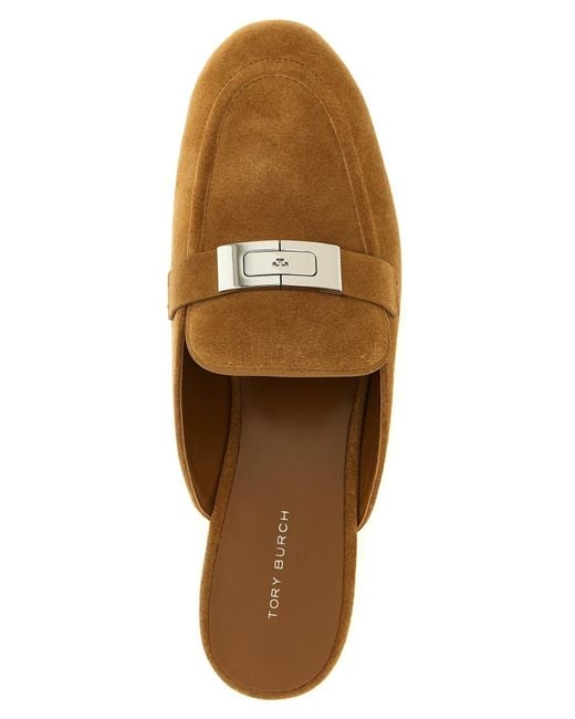 Tory Burch Brown Leelee Mule Loafers
