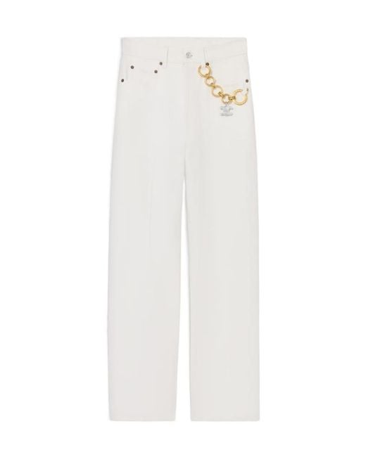 Céline White Boyfriend Jeans 002