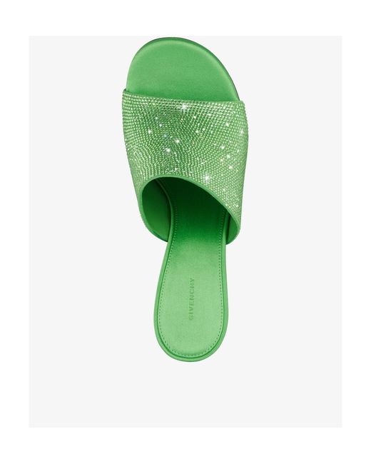 Givenchy Green G Cube Embellished Mules