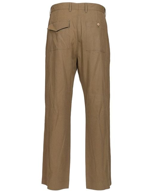 Paul Smith Natural Casual Pants With Belt Loops for men