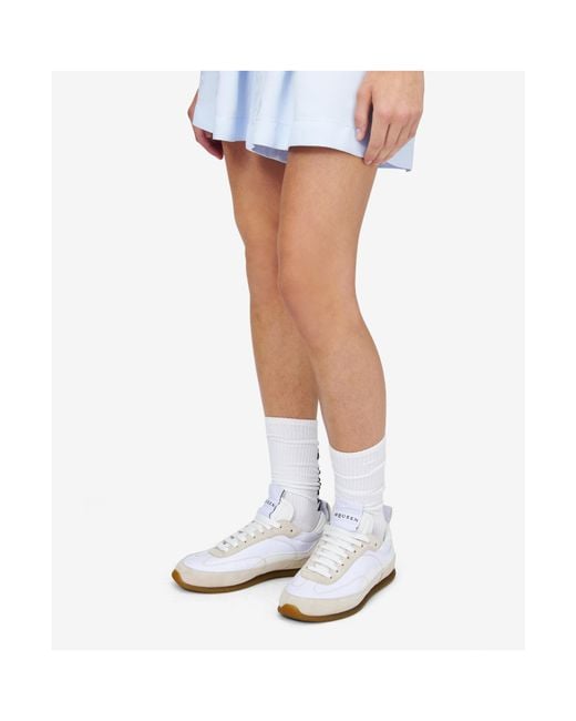 McQueen White Ec1 Lace-Up Sneakers