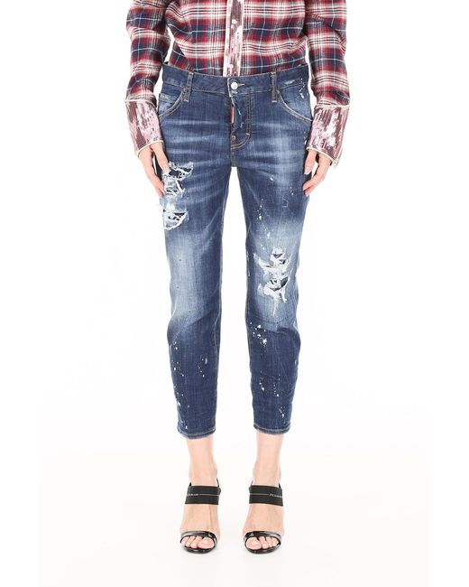DSquared² Blue Imitation Nine-Cent Cotton Jeans