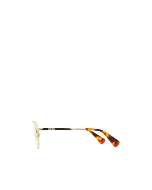 KENZO White Aviator Glasses for men