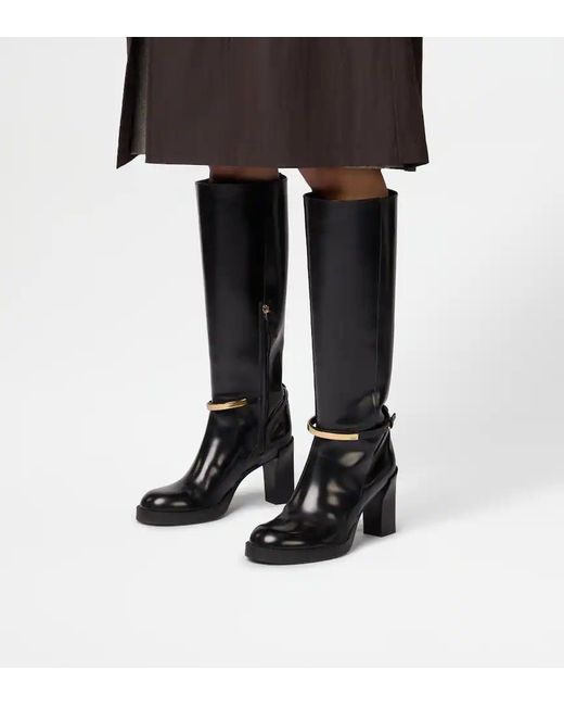 Tod's Black 80Mm Leather Boots