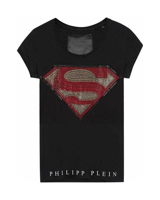 Philipp Plein Black Logo Detail T-Shirt