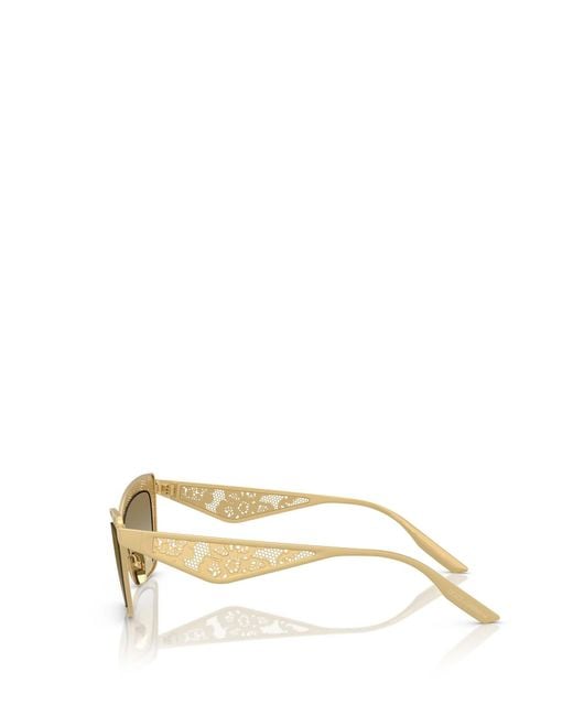 Dolce & Gabbana Metallic Eyewear Cat-Eye Sunglasses