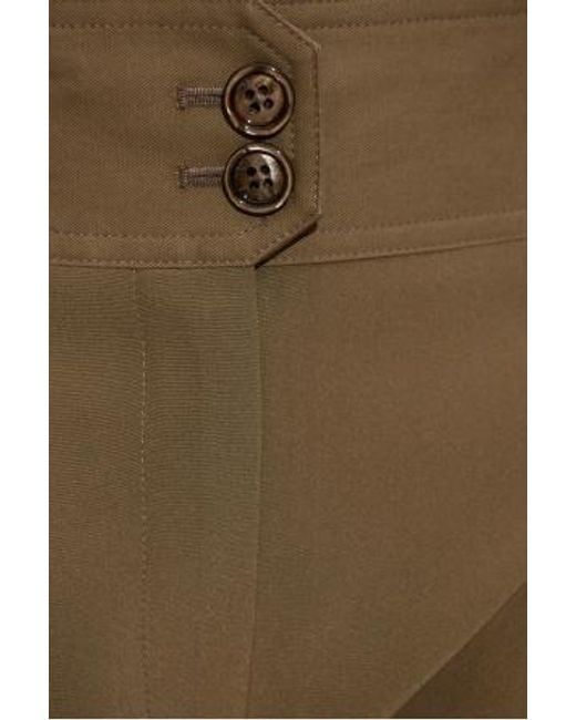 Tom Ford Natural Pleated Wide-Leg Trousers