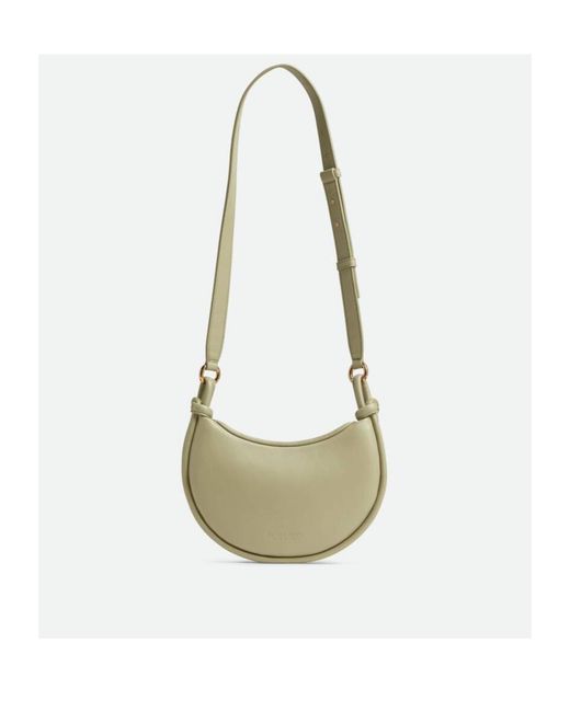 Bottega Veneta White Gemelli Intrecciato Shoulder Bag