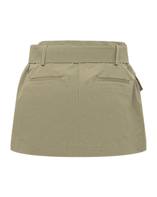 IRO Green Belted Mini Skirt