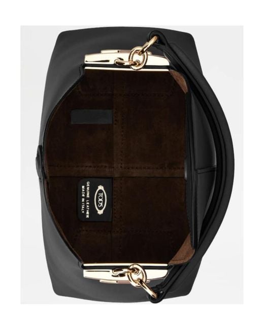 Tod's Black T Case Mini Tote Bag
