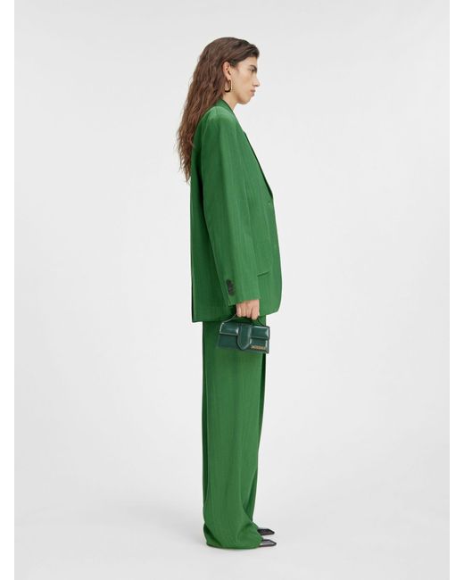 Jacquemus Green Oversized Button-Up Blazer
