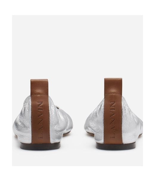 Lanvin White The Ballerina Flat