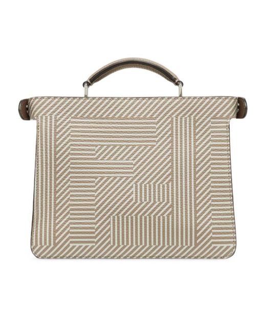 Fendi Metallic Peekaboo Iseeu Mini Tote Bag for men