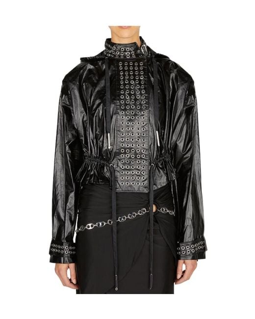 Rabanne Black Logo Casual Jacket