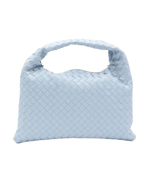 Bottega Veneta Blue Small Hop Leather Bag