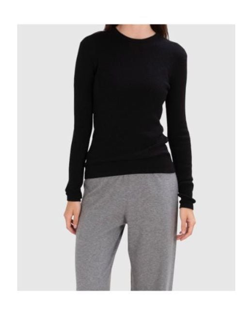 Lisa Yang Black Crew Neck T-Shirt